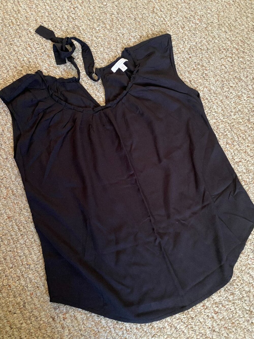 LC Lauren Conrad Women's Black Blouse